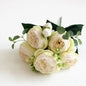 Premium Silk White Peony Artificial Flowers for Home Vase Decor