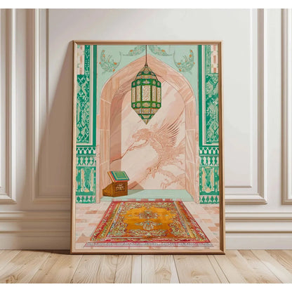 Islamic Mosque Architecture Canvas Print Poster Middle Eastern Ramadan Muslim Art Prints Bedroom Wall Art Home Decor Poster