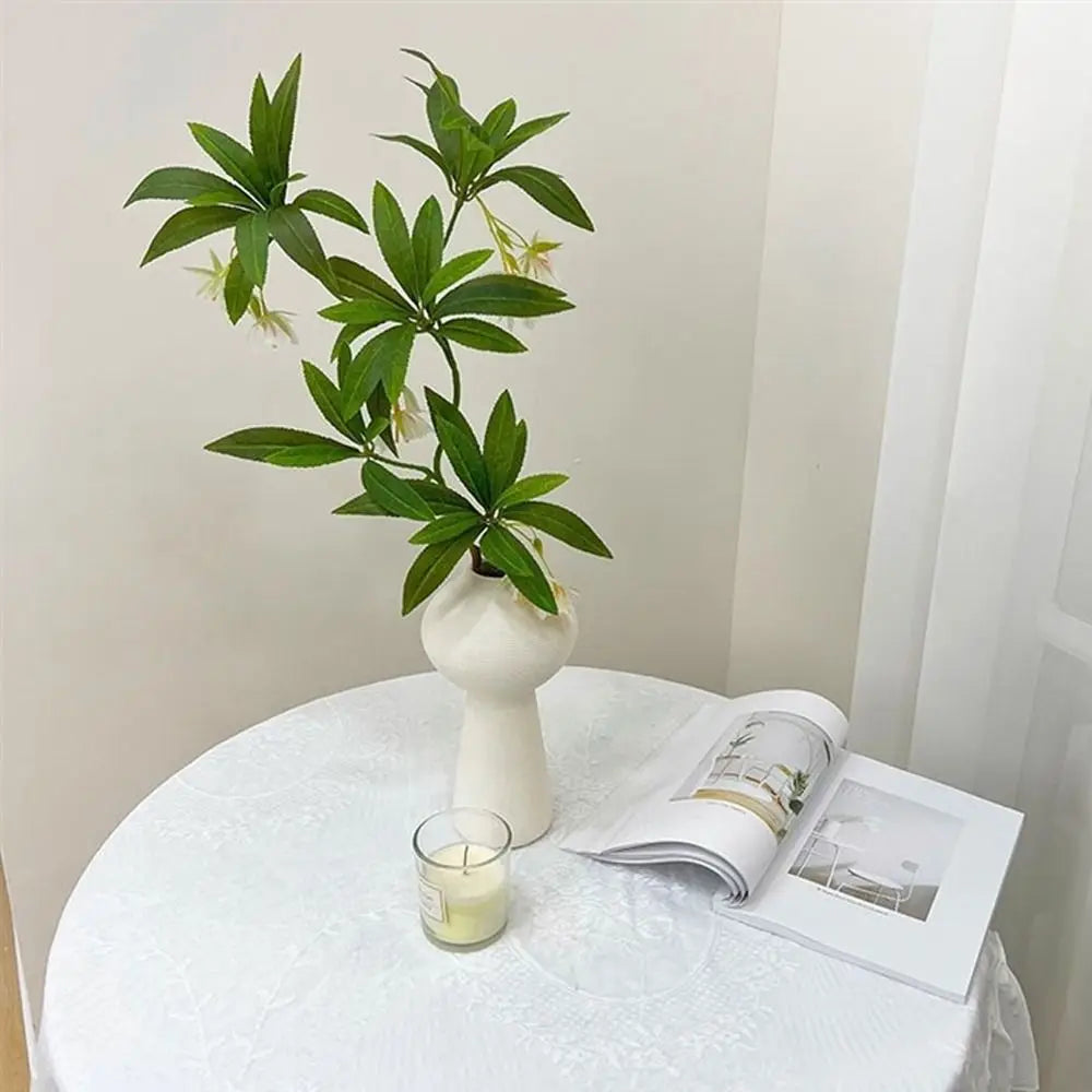 Luxury Artificial Ficus Branch – Realistic Green Faux Plant for Home & Office Décor