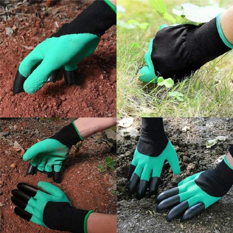 Gardening Gloves With Claws Breathable Waterproof Working Digging Planting Sting-Resistant Non-slip Protective Home Latex Gloves