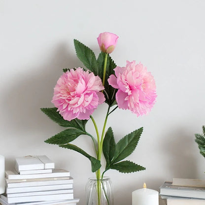 30-Inch Premium European Silk Peony Artificial Flower Bouquet