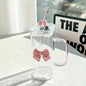 Elegant Butterfly Glass Tumbler with Straw & Handle 🦋🥤