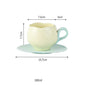European-Style Tulip Ceramic Milk Tea & Cappuccino Cup Kit