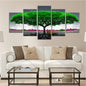 5Pcs/Set Modern Red Lucky Tree Wall Art Canvas Posters