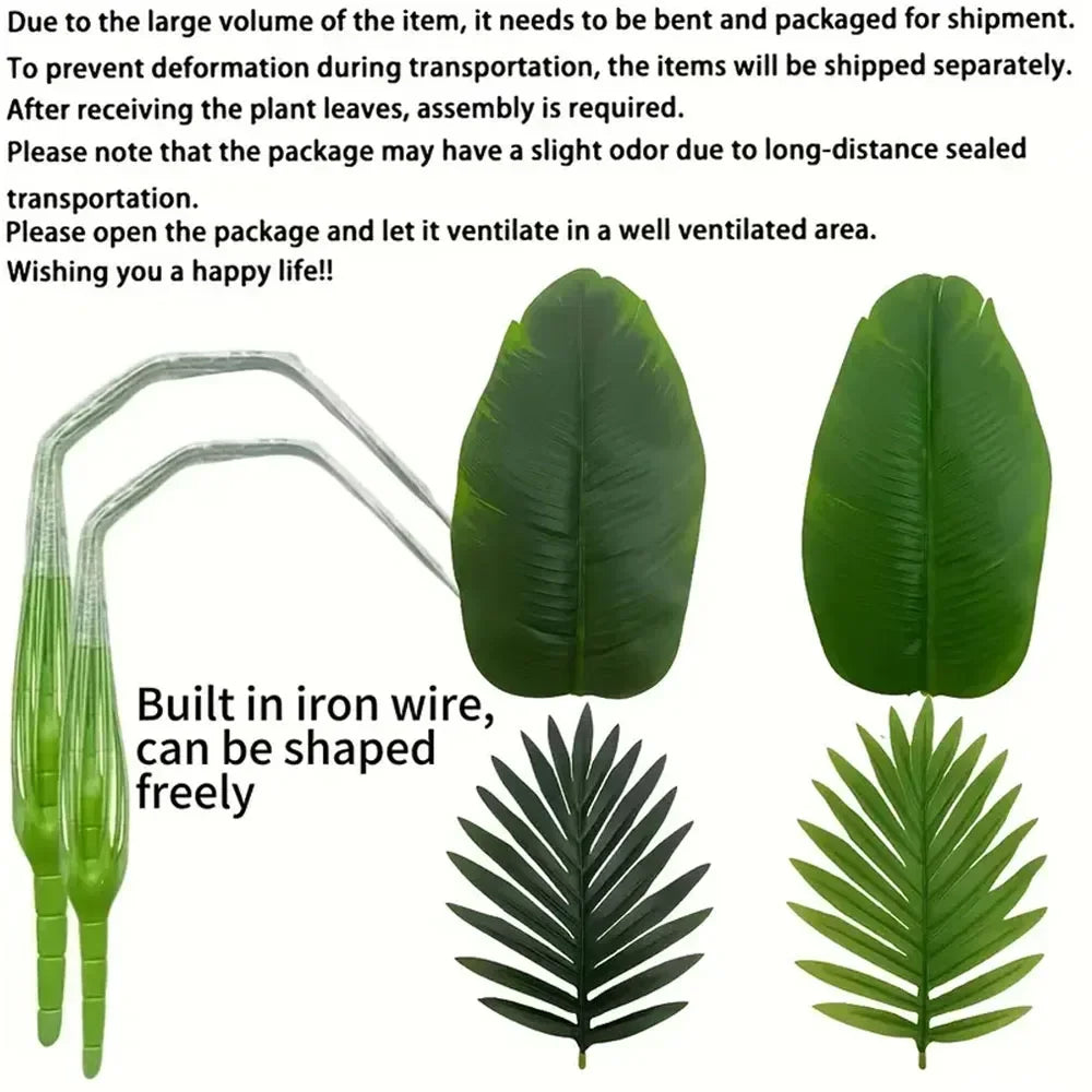 50" Realistic Artificial Palm Tree — Lush Indoor & Outdoor Decor