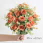 1/2/3Pcs Premium 30cm Silk Rose Artificial Flowers Bouquet