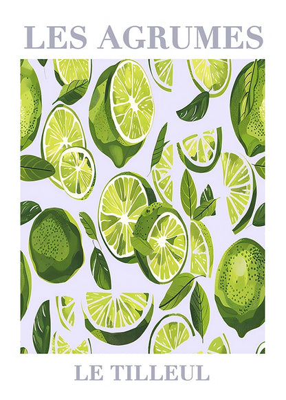 Retro Lemon Garden Canvas Wall Art 🍋🌿
