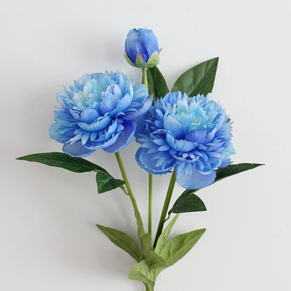 30-Inch Premium European Silk Peony Artificial Flower Bouquet