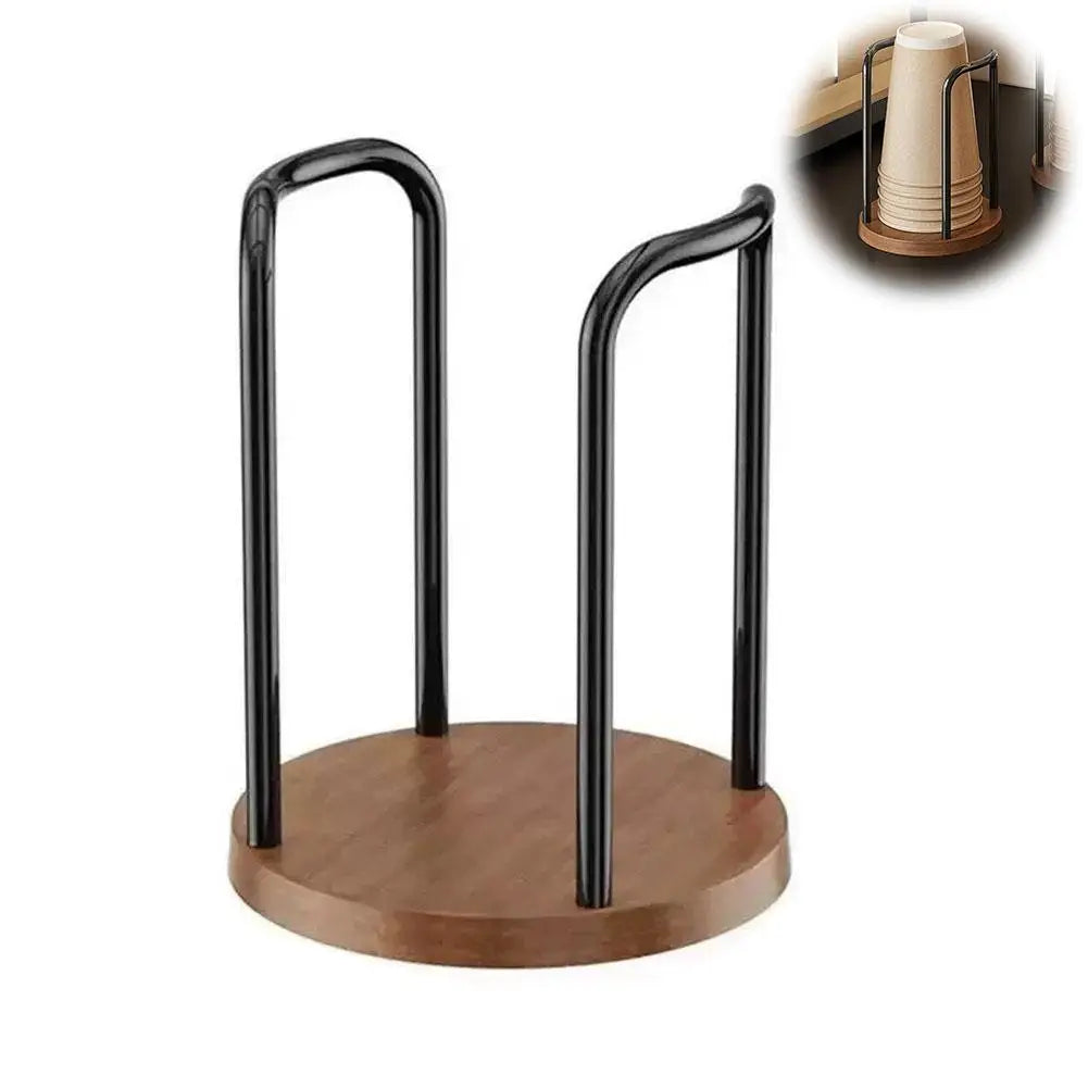 Disposable Cup Holder Multi-function Coffee Cup Organizer Desktop Teacup Storage Rack Table Decor Stand for Home Countertop Use