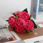 Exquisite Artificial Peony Bouquet for Wedding Bridal Flowers