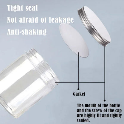 1/5/10pcs 20-250ml Aluminum Lid Jar,Storage Jars With Lids Aluminum Round Canister Empty Plastic Cosmetic Food Travel Bottle Pot
