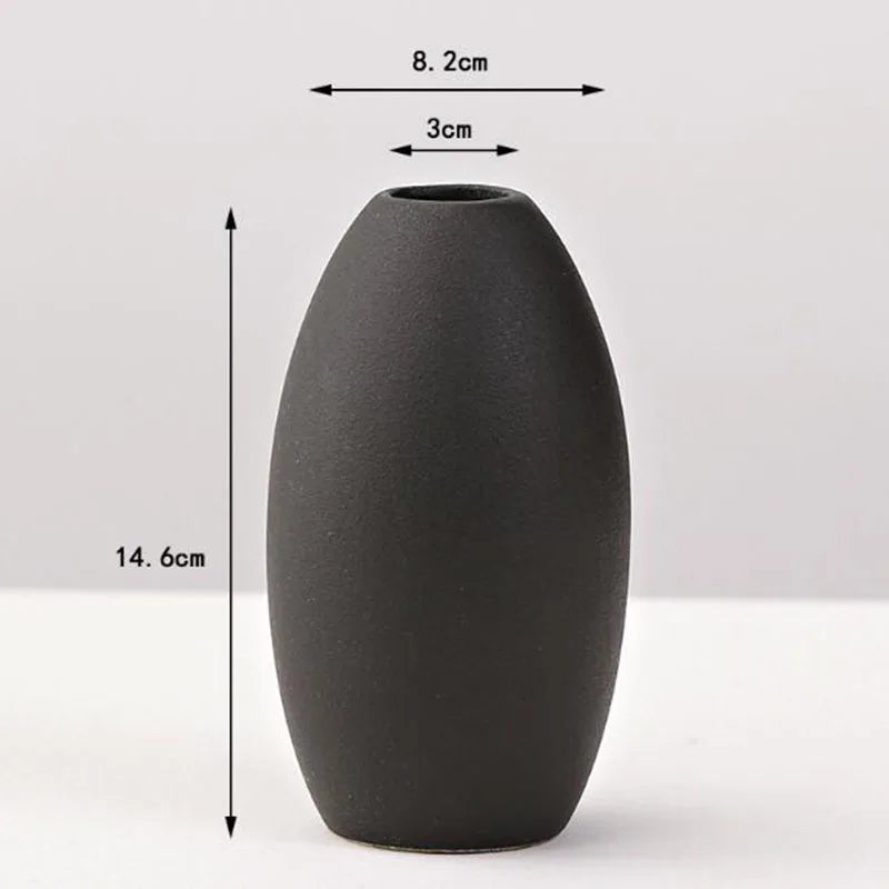 Black Porcelain Vase