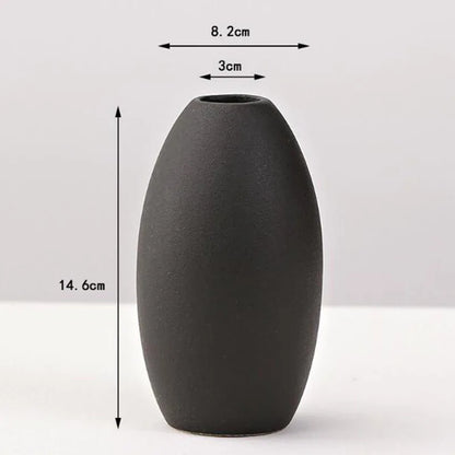 Black Porcelain Vase