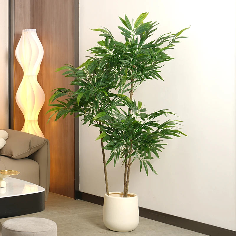 80-180cm Large Artificial Bamboo Tree – Tropical Green Plant Decor