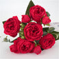 1 Bundle Premium Silk Peony & Rose Bouquet for Wedding Decor