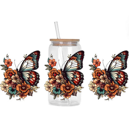 Colorful Butterfly Cup Wrap Sticker 🦋✨