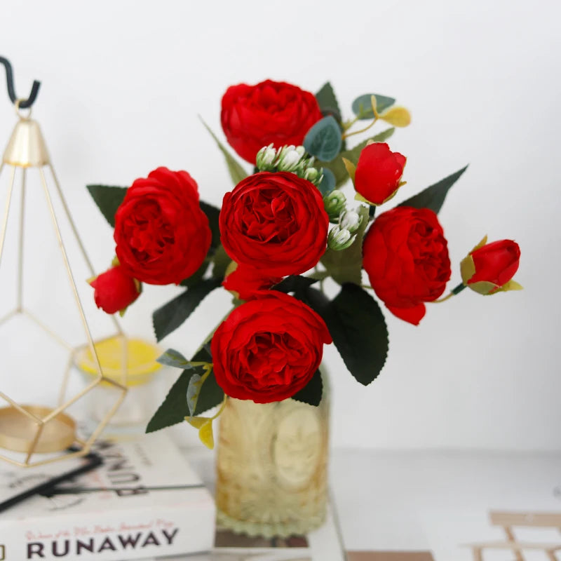 Exquisite Artificial Peony Bouquet for Wedding Bridal Flowers