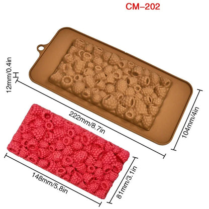 3D Raspberry Silicone Mold – Cake, Chocolate & Dessert Decorating Tool