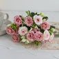 Silk Rose For Wedding arch Christmas Wreath Decoration Home Room bonsai Photography prop Valentine's Day Artificial Fake Flowers