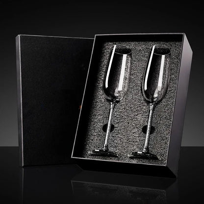 Handmade High Beauty Crystal Stemware Pair Cups for Couples