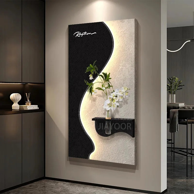 Modern Green Plant LED Wall Lamp for Entrance & Living Room Decor