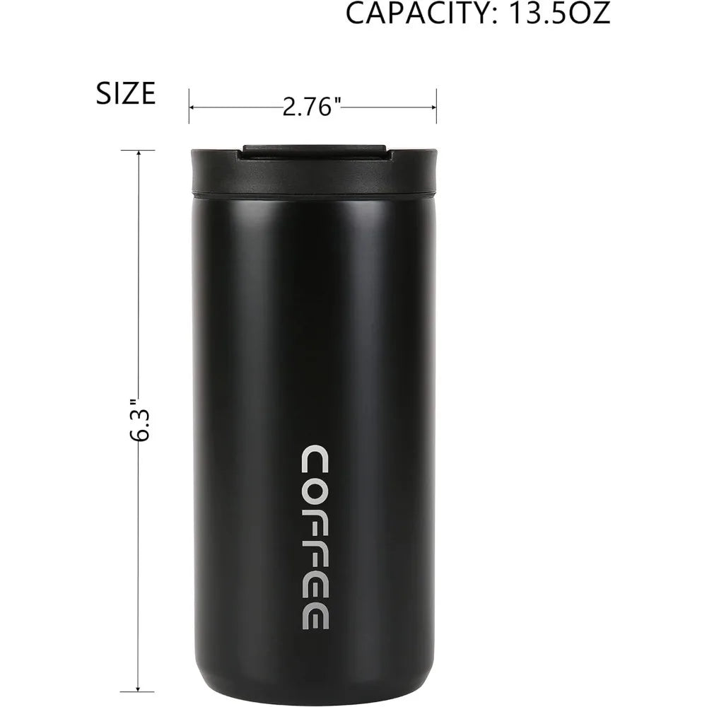 400ml Leak-Proof Coffee Mug with Screw Lid