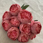 10-Heads Premium Silk Peony Bridal Bouquet with Big Buds