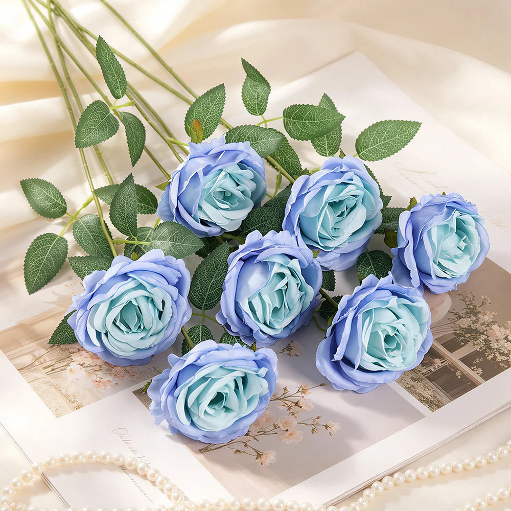 5/10Pcs Premium 50CM Rose Artificial Flowers for Home Vases