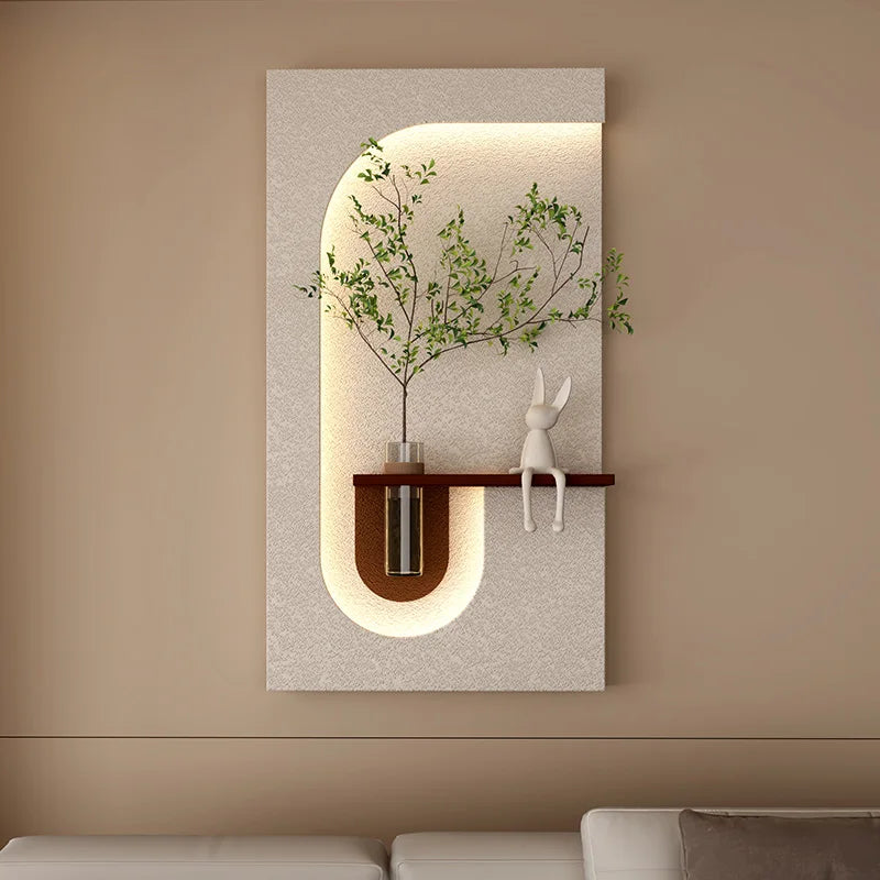 Modern Green Plant LED Wall Lamp for Home Decor