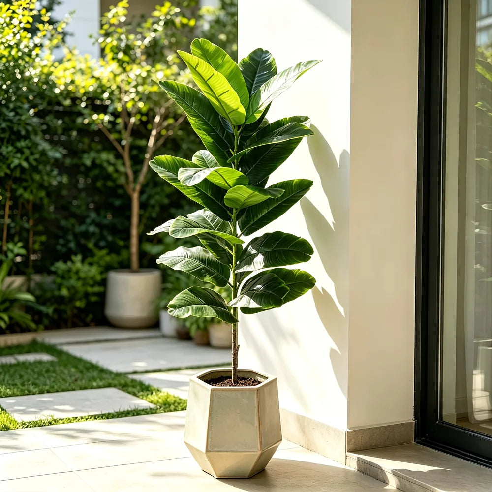1PC 100CM Giant Outdoor Artificial Banana Tree with Green  23Leaves for Indoor/Outdoor Potted Plants Christmas Decora