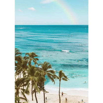 Summer Beach Palm Tree Wall Art Poster 🌴☀️🌊