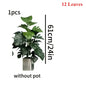 2pc Premium Nordic Artificial Monstera Plant (12/18 Leaves)