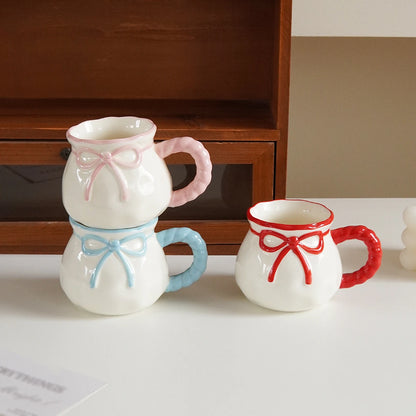 Bowknot Ceramic Coffee Cup