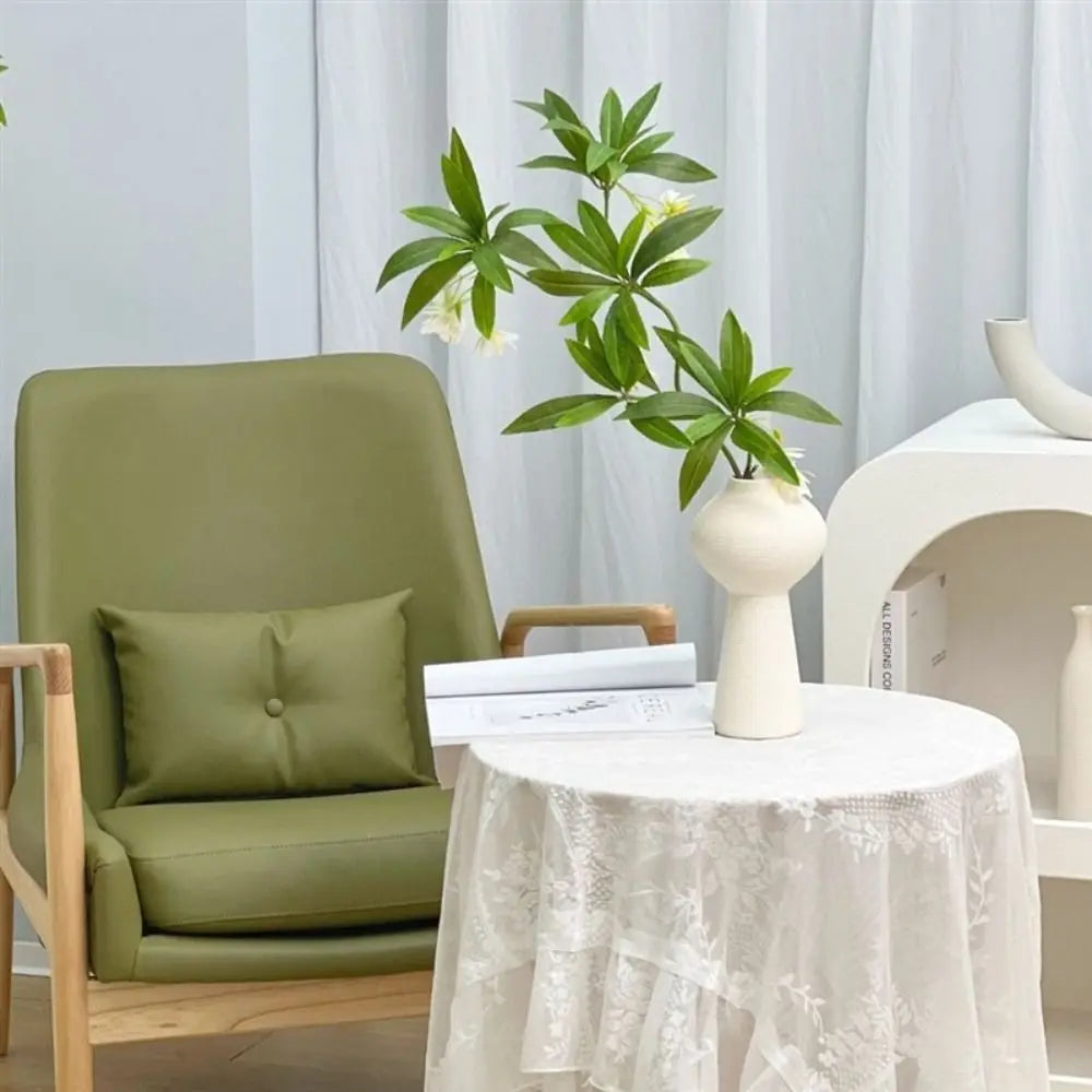 Luxury Artificial Ficus Branch – Realistic Green Faux Plant for Home & Office Décor