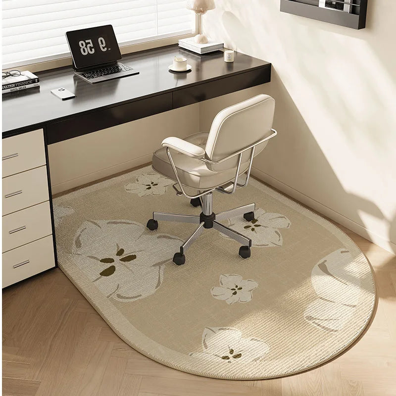 VIKAMA Computer Chair Floor Mat, Soft And Anti-Slip, Bedroom Dressing Table Carpet, Study Desk And Chair Mat, Home Decoration