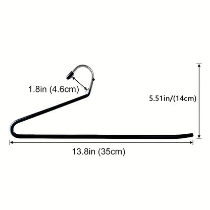 10pcs Space-saving Goose Z-shaped Pants Hanger Durable Metal Material Multi-functional Pant Storage Household Supplies