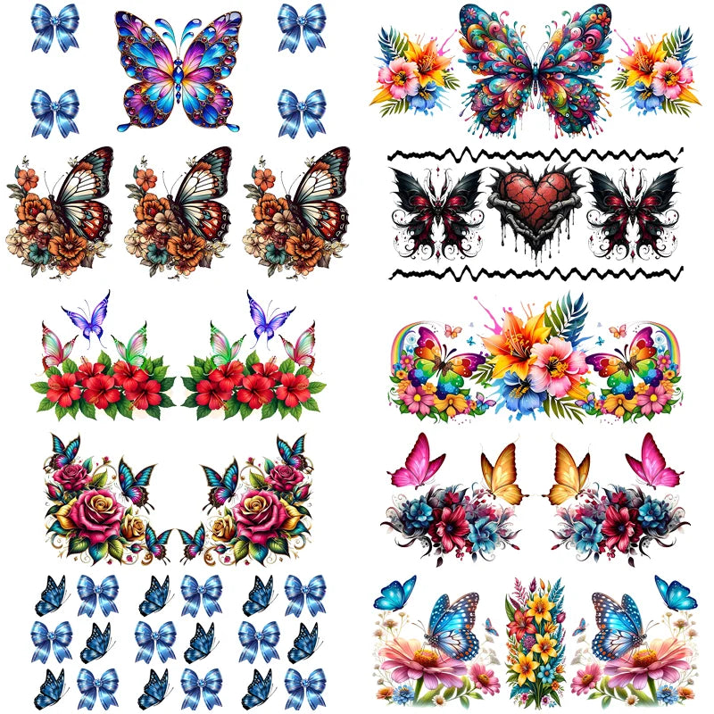 Colorful Butterfly Cup Wrap Sticker 🦋✨