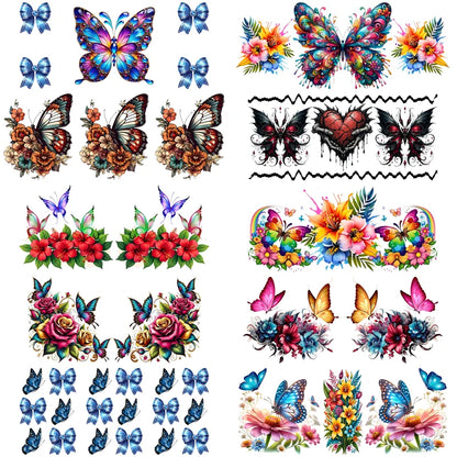 Colorful Butterfly Cup Wrap Sticker 🦋✨