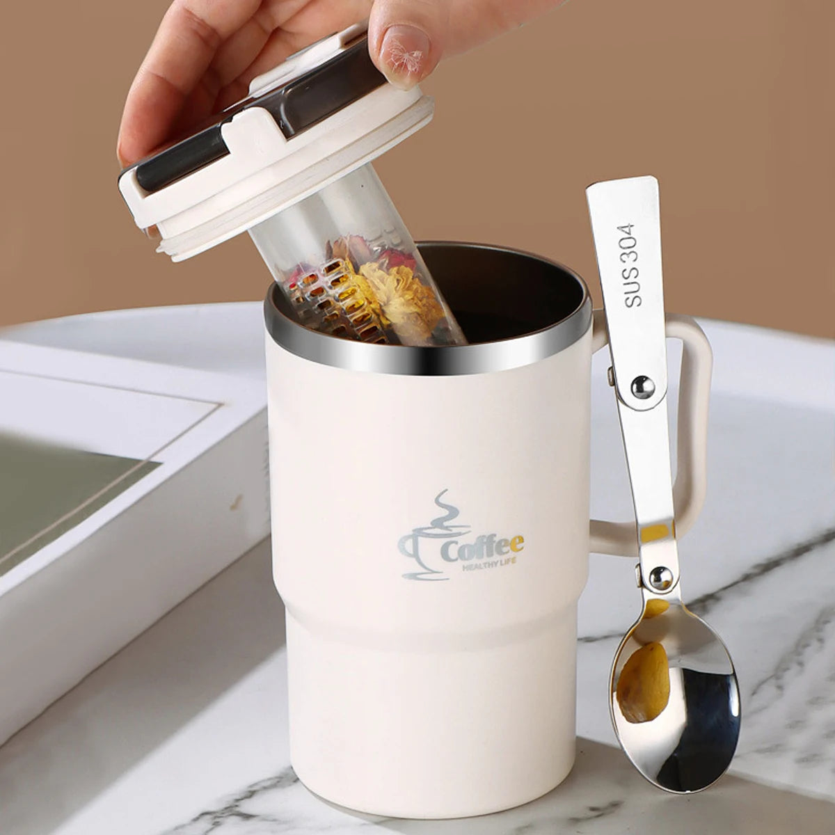 Double-Wall Insulated Travel Mug (450/500ml)