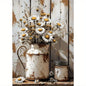 Retro Still Life Lemon & Olive Tree Frameless Canvas Poster