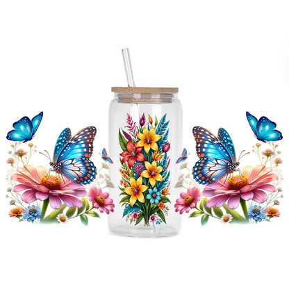 Colorful Butterfly Cup Wrap Sticker 🦋✨