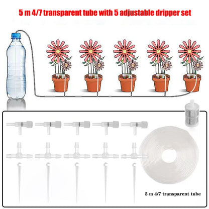 Drip Watering Kit with Regulating valve Potted Plant Irrigation Device Garden 4/7mmHose Watering Saving Micro Dripper Greenhouse