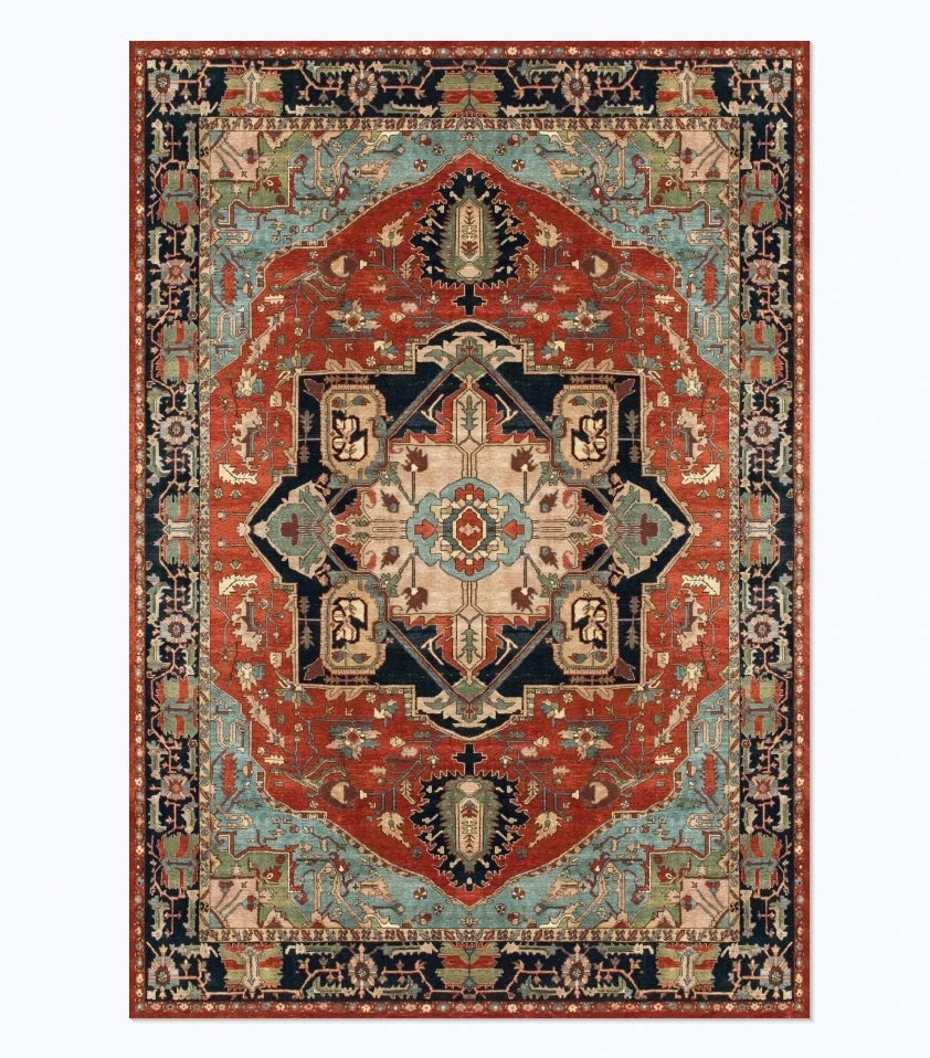 1pc Classic American Retro Style DoorMat, Non-slip Carpet, Suitable for Living Room, Bedroom, Bathroom, Holiday Home Decoration