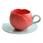 Luxurious Retro Ceramic Espresso Cup Set with Textured Flower Pattern