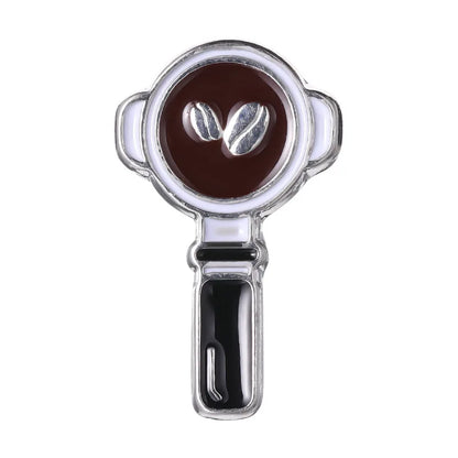Coffee Maker Enamel Brooch Pin