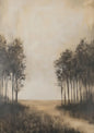 Cozy Vintage Country Tree Canvas Print | Landscape Wall Art