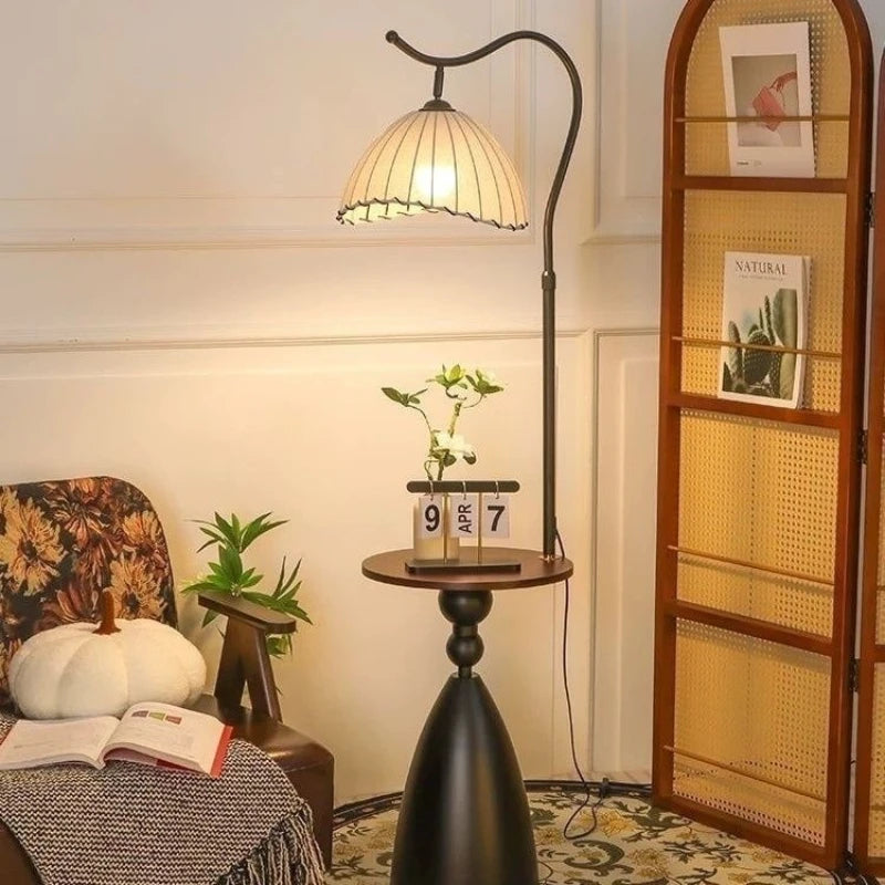 Tricolor Floor Lamp Bedroom Living Room Bedside Mood Light Medieval Luxury Vertical Floor Lamps Adjustable Telescopic LED Lights