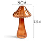 Mini Mushroom Glass Vase – Nordic Hydroponic Flower Decor