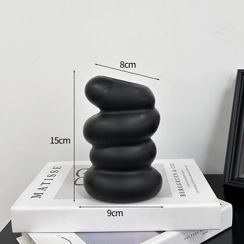Modern Plastic Flower Vase – Aesthetic Home Decor