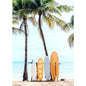 Summer Beach Palm Tree Wall Art Poster 🌴☀️🌊